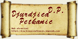 Đurđica Petkanić vizit kartica